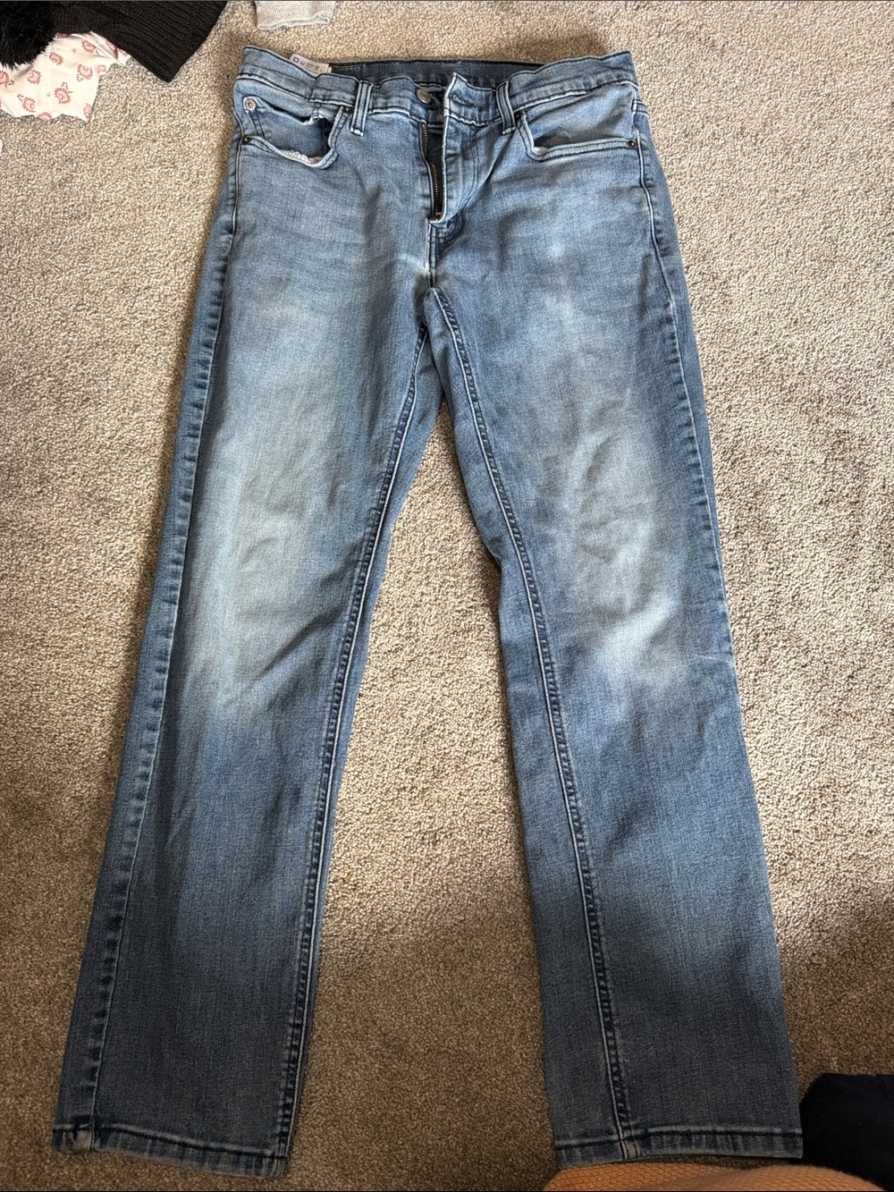 Levi's Men's Straight Jeans in Light Blue Wash